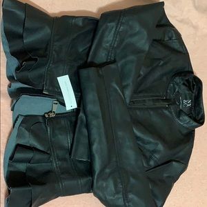 Faux leather jacket